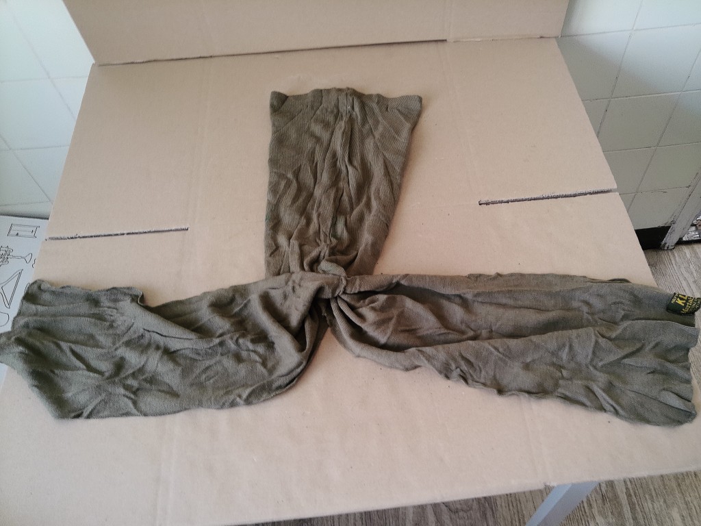 Vintage leger col sjaal Landmacht halfwol
