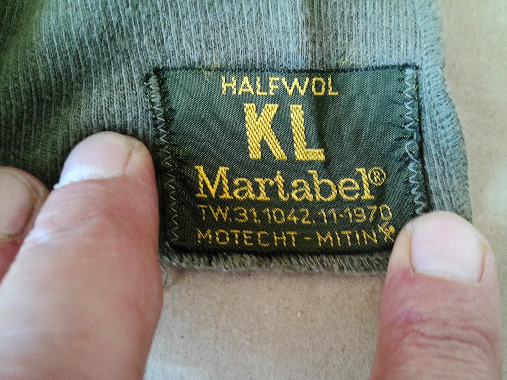 Vintage leger col sjaal Landmacht halfwol - Afbeelding 6