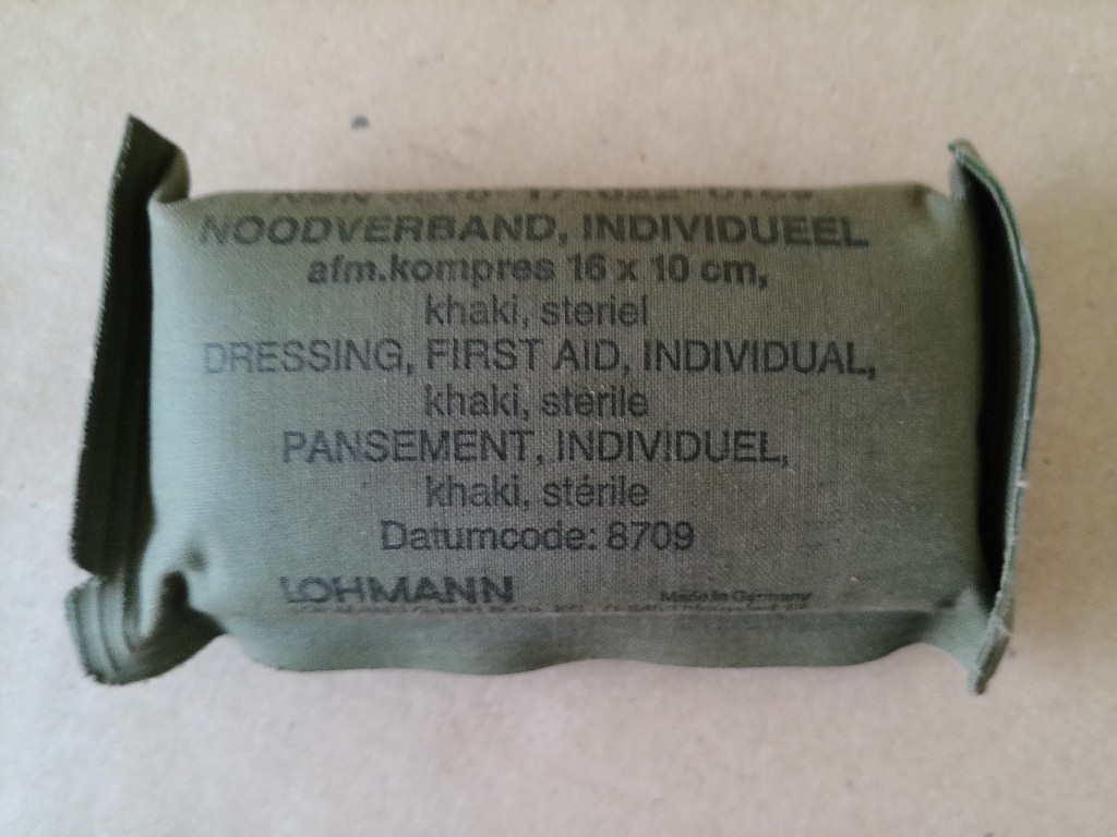 Vintage leger Noodverband Landmacht