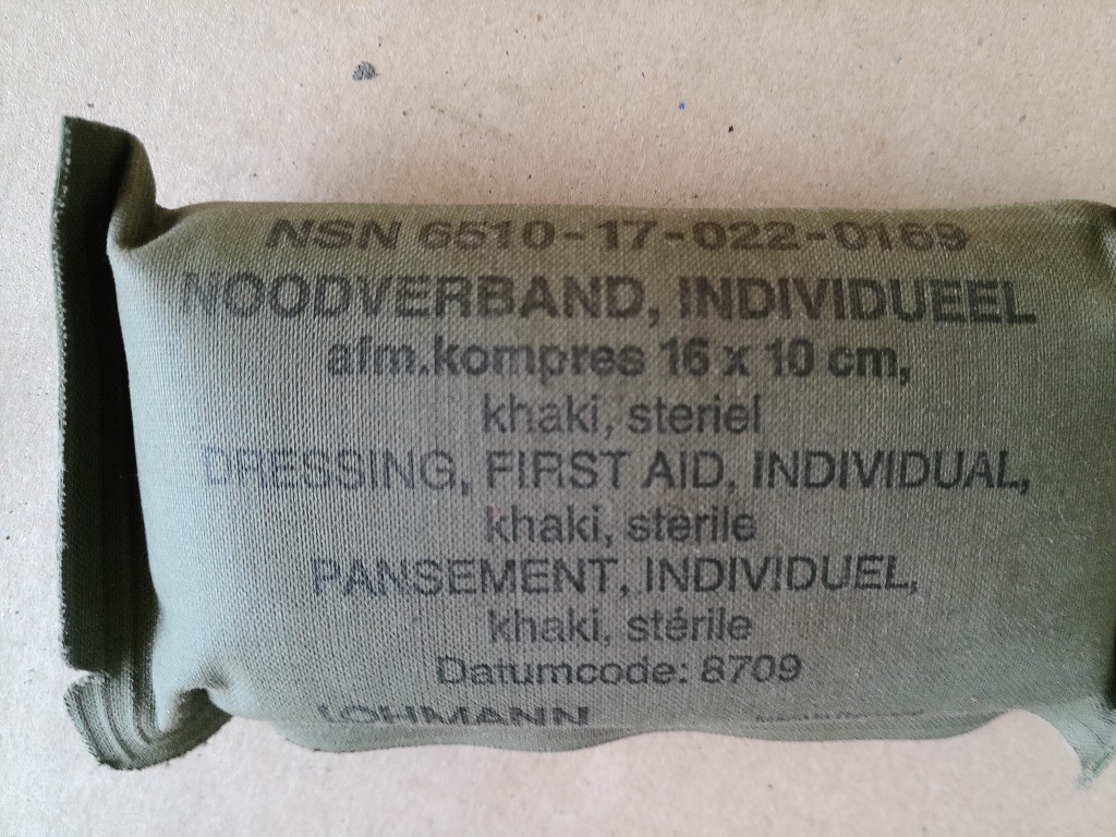 Vintage leger Noodverband Landmacht - Afbeelding 2