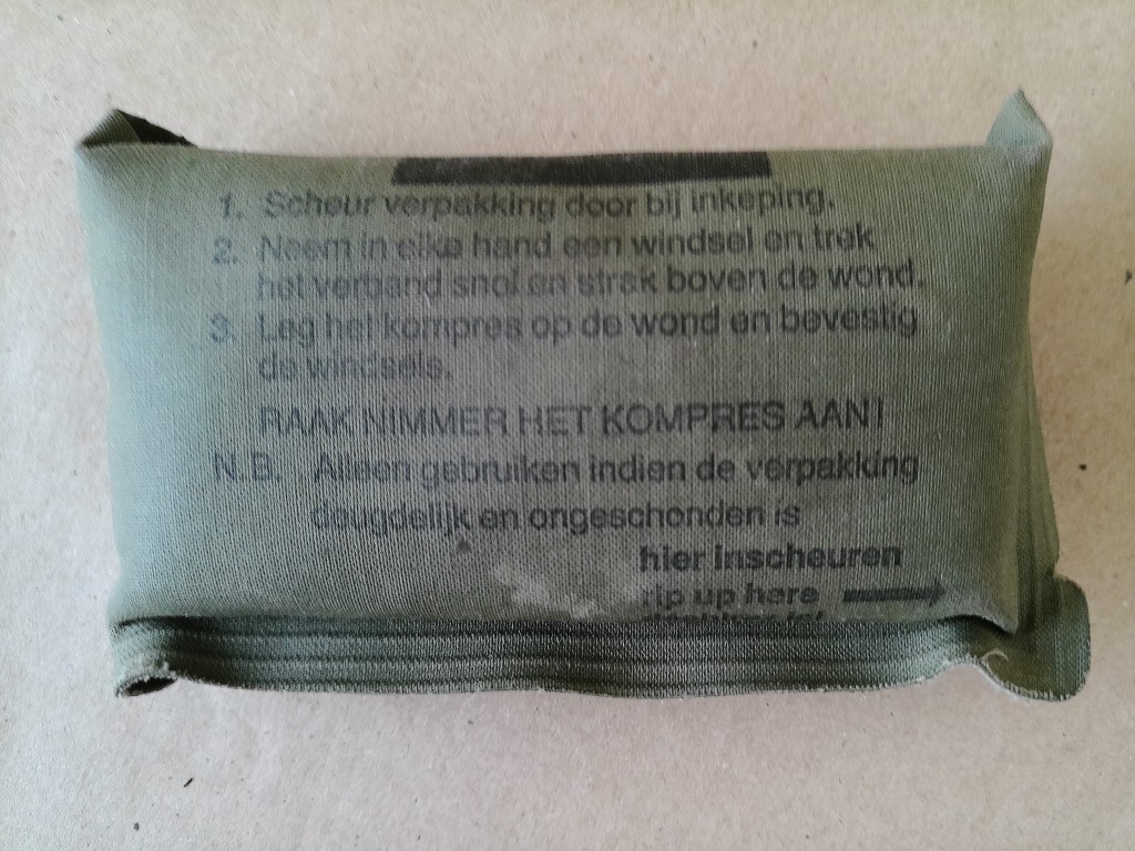 Vintage leger Noodverband Landmacht - Afbeelding 3