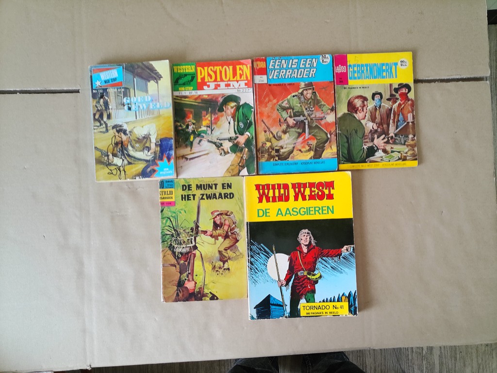 Collectie vintage western strips