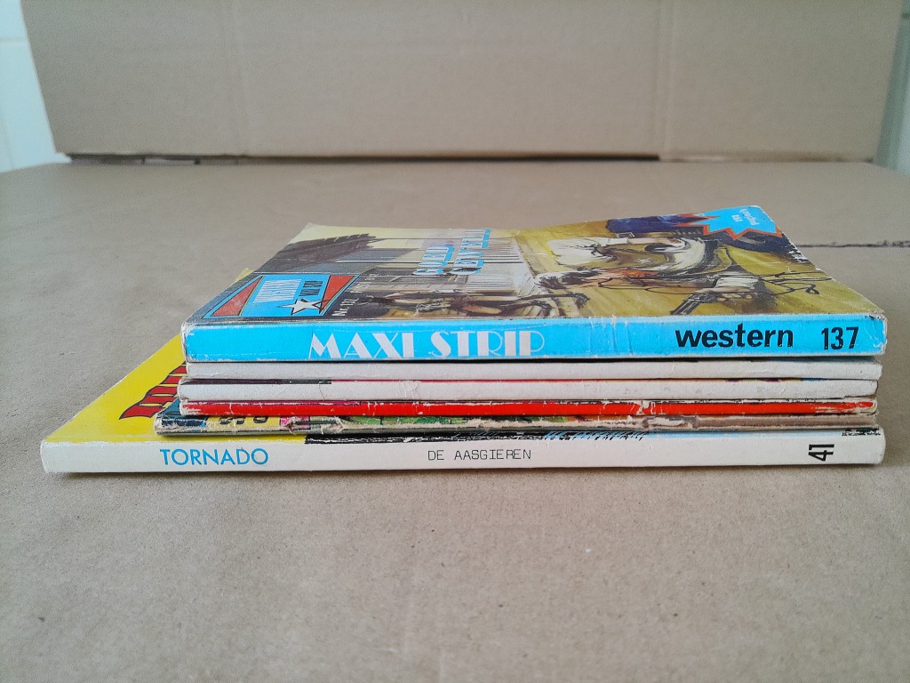 Collectie vintage western strips