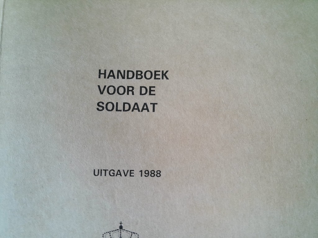 Handboek voor de soldaat Uitgave 1988 - Afbeelding 2
