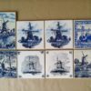 Vintage Delfts blauwe tegels met molen 19 euro per stuk