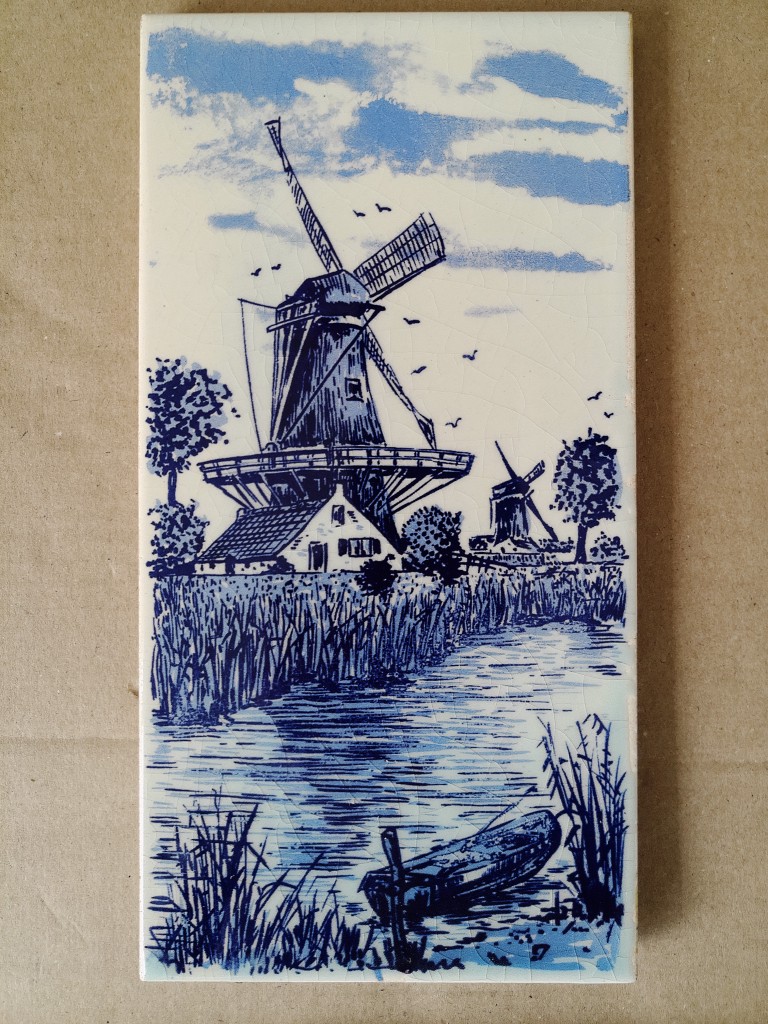 Vintage Delfts blauwe tegels met molen 19 euro per stuk o.a. Mosa Sphinx - Afbeelding 2