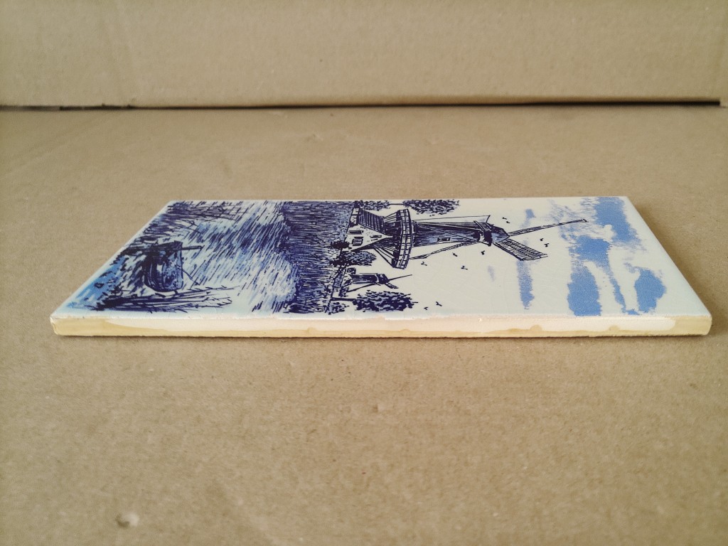 Vintage Delfts blauwe tegels met molen 19 euro per stuk o.a. Mosa Sphinx - Afbeelding 6