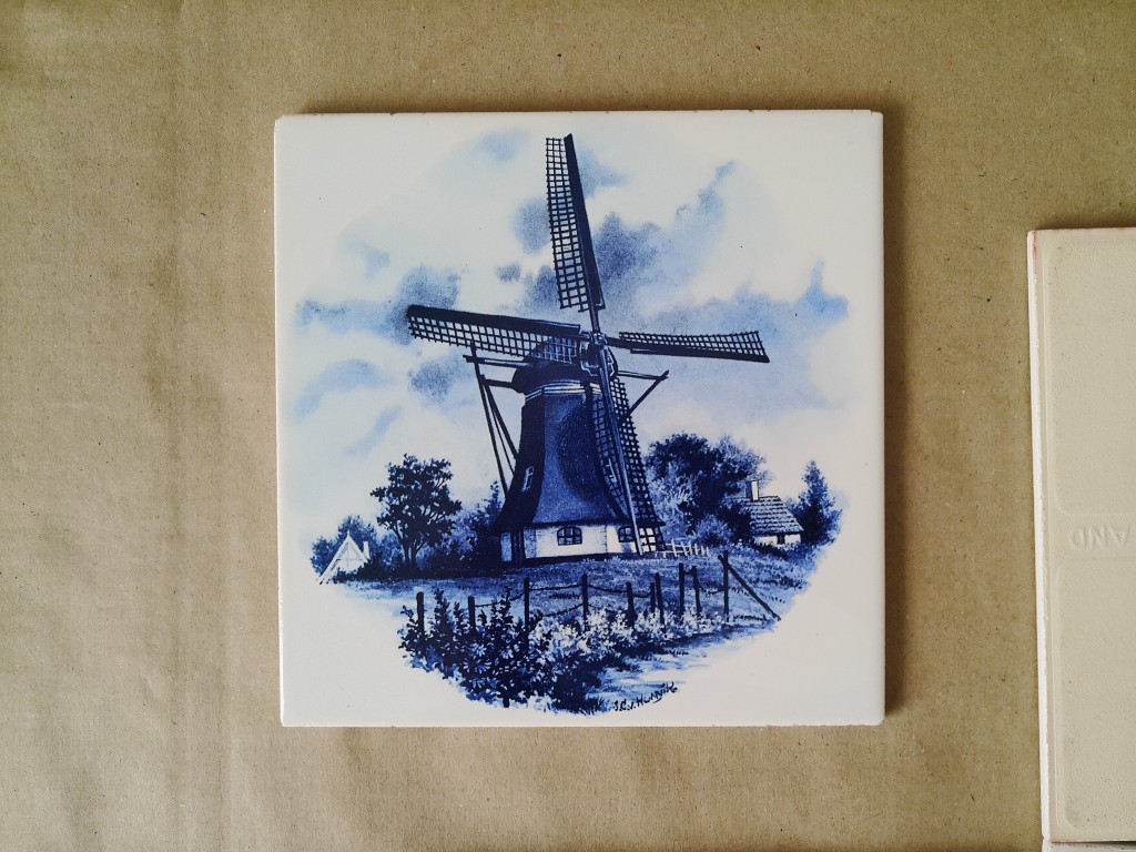 Vintage Delfts blauwe tegels met molen 19 euro per stuk o.a. Mosa Sphinx - Afbeelding 9