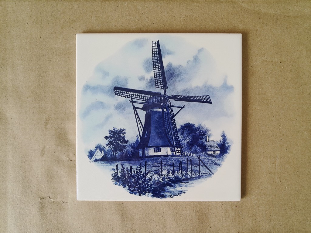 Vintage Delfts blauwe tegels met molen 19 euro per stuk o.a. Mosa Sphinx - Afbeelding 14