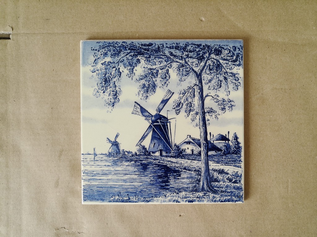 Vintage Delfts blauwe tegels met molen 19 euro per stuk o.a. Mosa Sphinx - Afbeelding 21