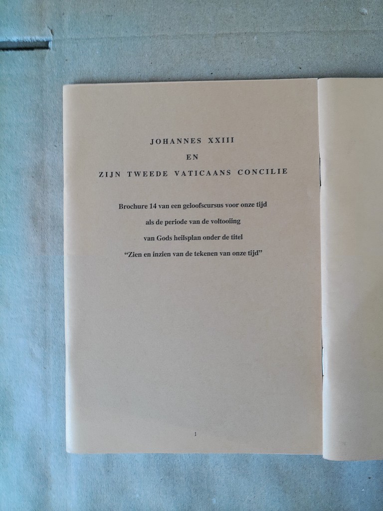 J. W. de Lange Geloofscursus Brochure 14 tot en met 16 - Afbeelding 2