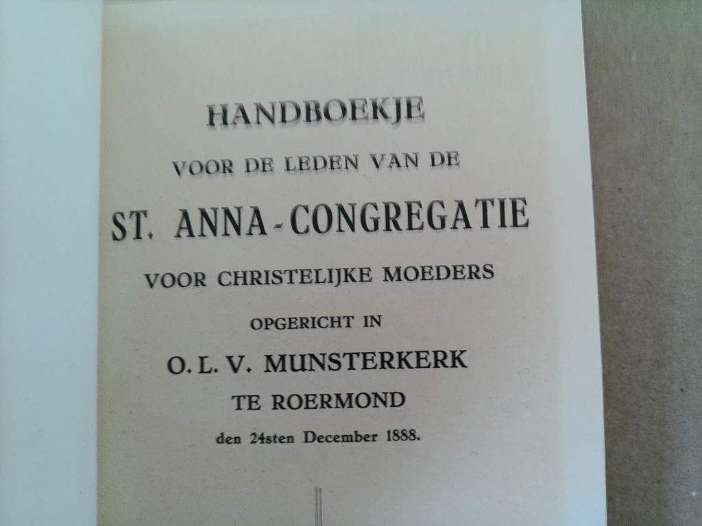 Handboekje voor de leden van de St. Anna-congregatie - Afbeelding 3