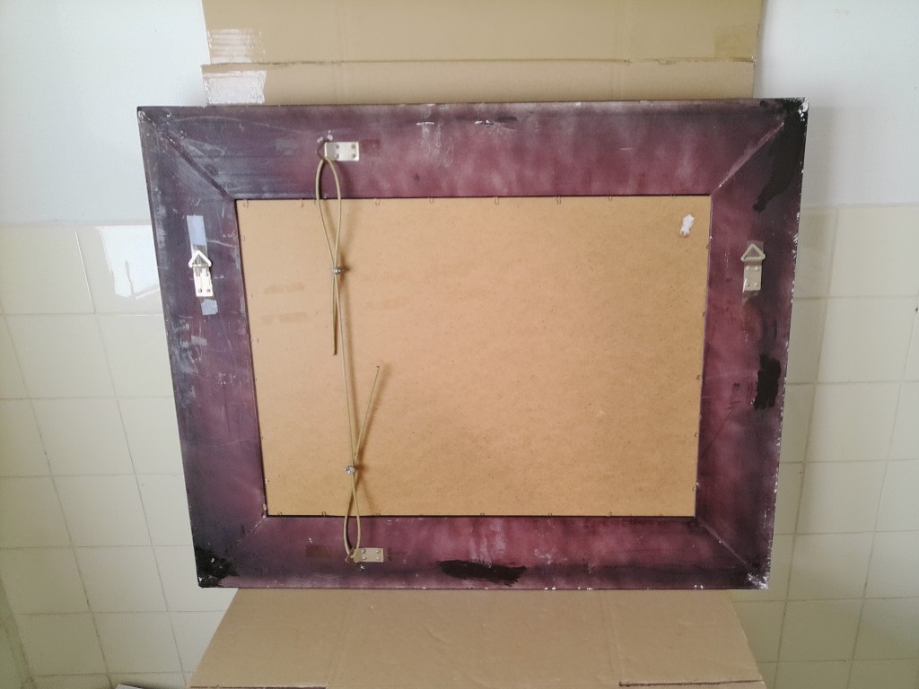 Zwarte facet geslepen spiegel 76x96cm barok stijl - Afbeelding 21