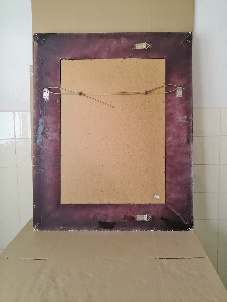 Zwarte facet geslepen spiegel 76x96cm barok stijl - Afbeelding 24
