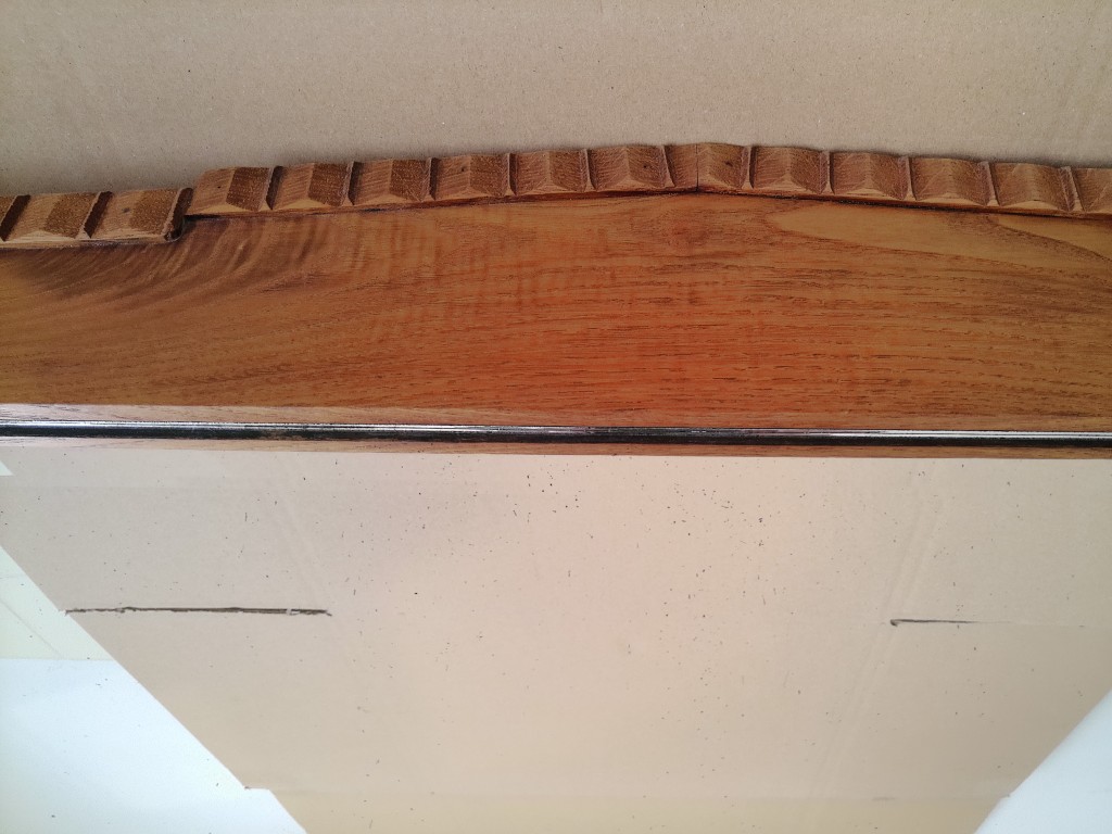 Antieke facet geslepen spiegel 99x76cm Amsterdamse school - Afbeelding 13