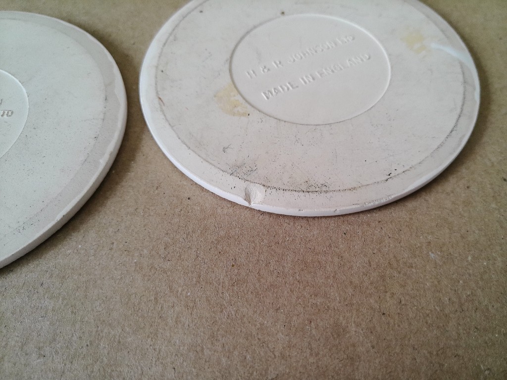 Set vintage tegeltjes Leve Papa en Leve Mama 9cm - Afbeelding 6