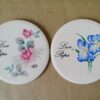Vintage tegeltjes Leve Papa 9cm 19euro per stuk