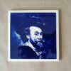 Vintage tegel Peter Paul Rubens zelfportret 11x11cm