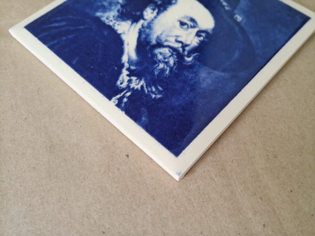 Vintage tegel Peter Paul Rubens zelfportret 11x11cm - Afbeelding 10