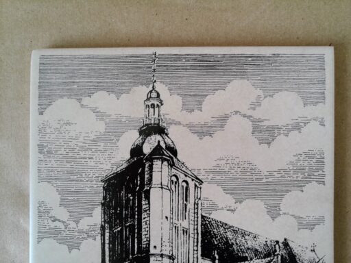 Alternative view of Vintage Sphinx tegel St. Matthijskerk Sint-Matthiaskerk Maastricht