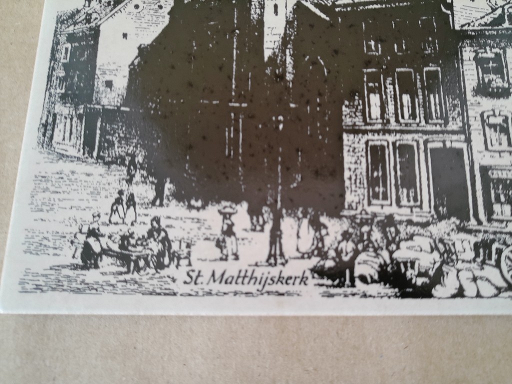 Vintage Sphinx tegel St. Matthijskerk Sint-Matthiaskerk Maastricht - Afbeelding 4