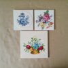 Vintage tegels met bloemen 19 euro per stuk o.a. Mosa