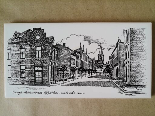Vintage Mosa tegel Oranje-Nassaustraat Heerlen