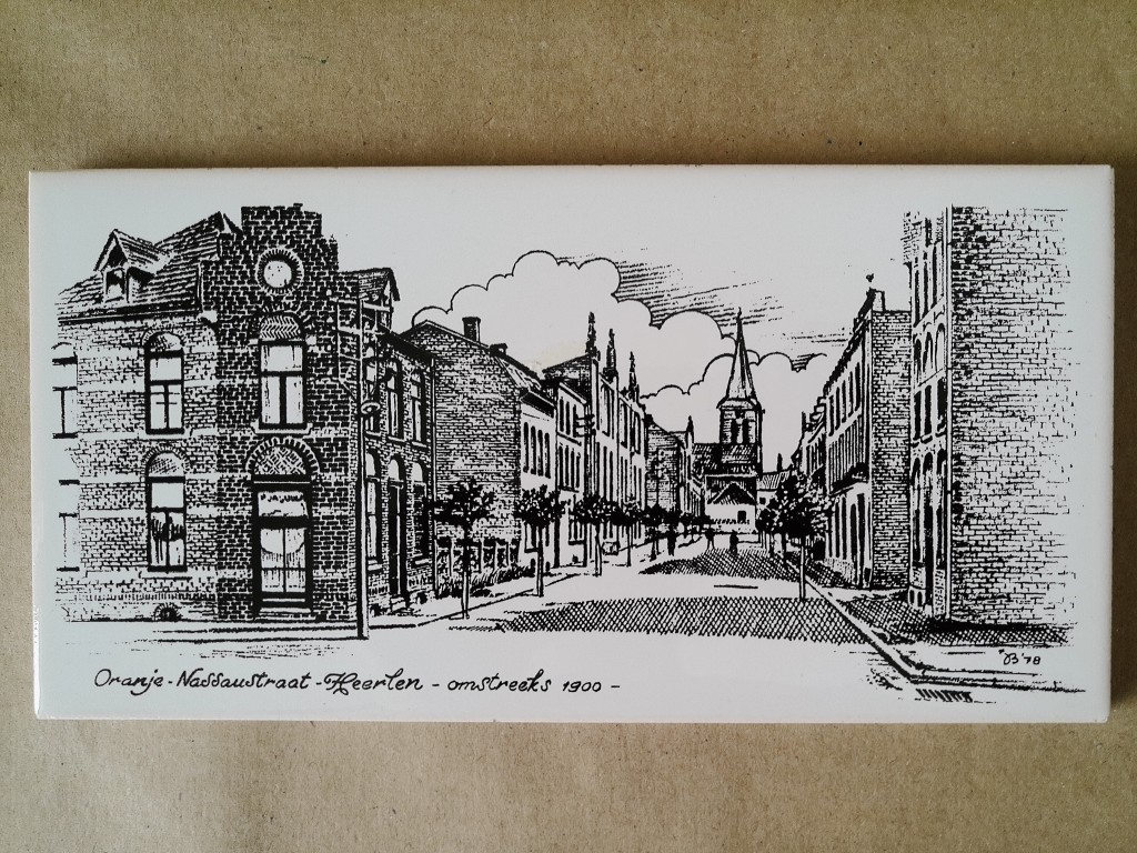 Vintage Mosa tegel Oranje-Nassaustraat Heerlen