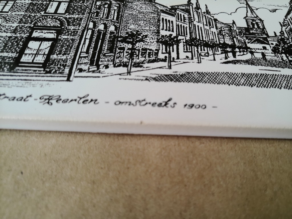 Vintage Mosa tegel Oranje-Nassaustraat Heerlen 20x10cm - Afbeelding 6