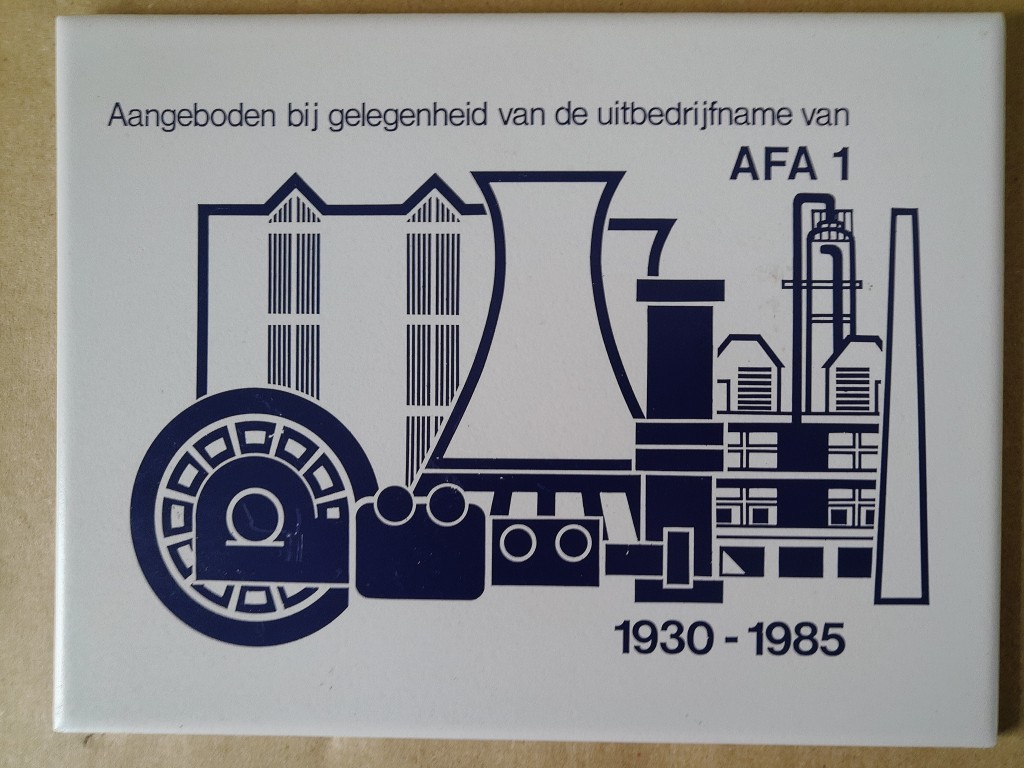 Vintage Sphinx tegel uitbedrijfname AFA 1
