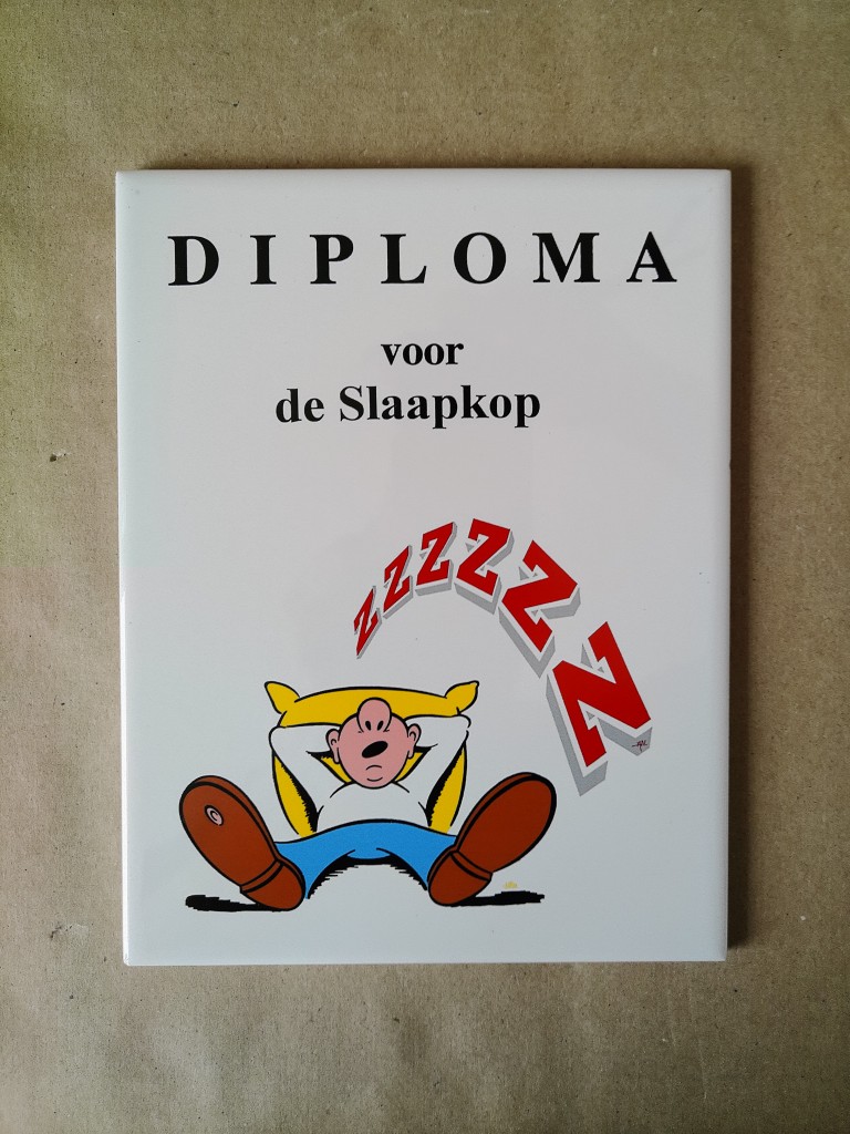 Vintage Sphinx tegel Diploma voor de Slaapkop