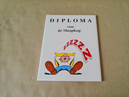Alternative view of Vintage Sphinx tegel Diploma voor de Slaapkop 15x20cm