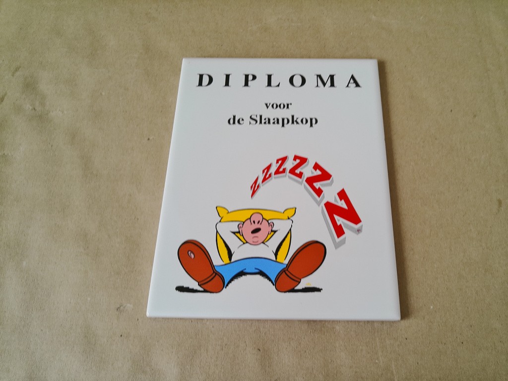Vintage Sphinx tegel Diploma voor de Slaapkop 15x20cm - Afbeelding 2