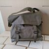 Vintage legertas rubberen schoudertas Landmacht