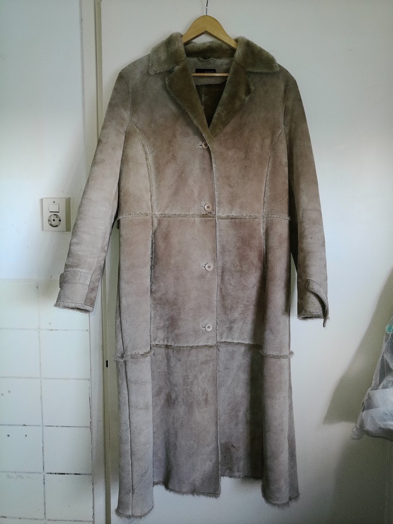 Vintage leren jas Saki puls Maat 44