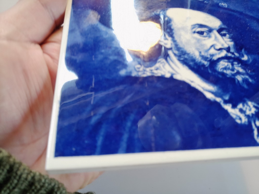 Vintage tegel Peter Paul Rubens zelfportret 15x15cm - Afbeelding 16