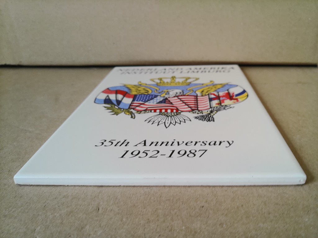 Vintage Sphinx tegel Nederland Amerika Instituut Limburg 35th Anniversary - Afbeelding 7