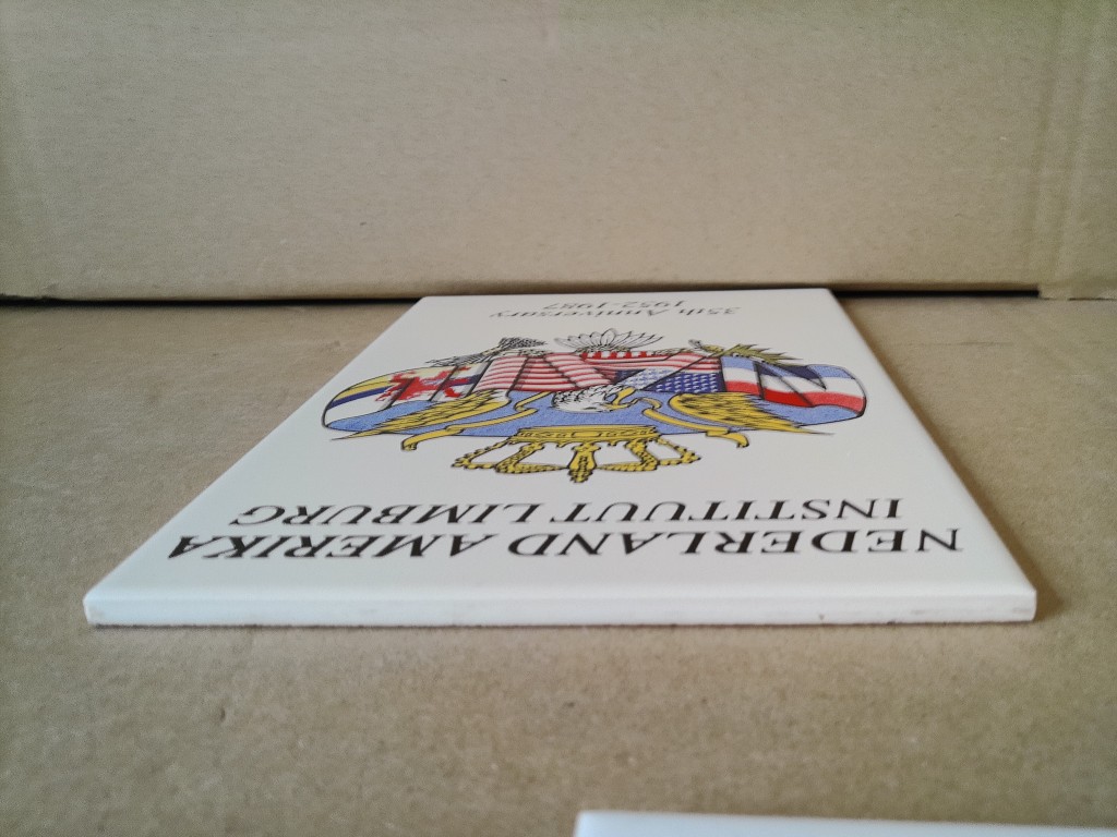 Vintage Sphinx tegel Nederland Amerika Instituut Limburg 35th Anniversary - Afbeelding 10