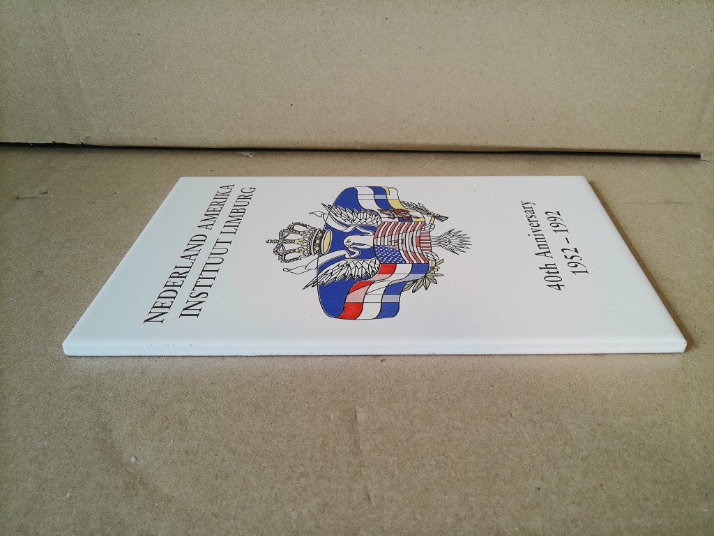 Vintage Sphinx tegel Nederland Amerika Instituut Limburg 40th Anniversary - Afbeelding 4