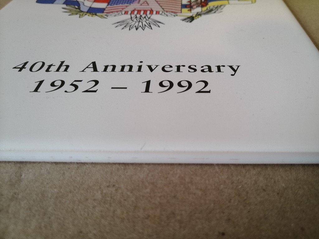 Vintage Sphinx tegel Nederland Amerika Instituut Limburg 40th Anniversary - Afbeelding 7