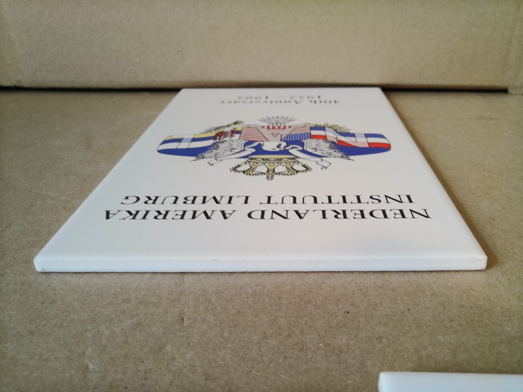Vintage Sphinx tegel Nederland Amerika Instituut Limburg 40th Anniversary - Afbeelding 10