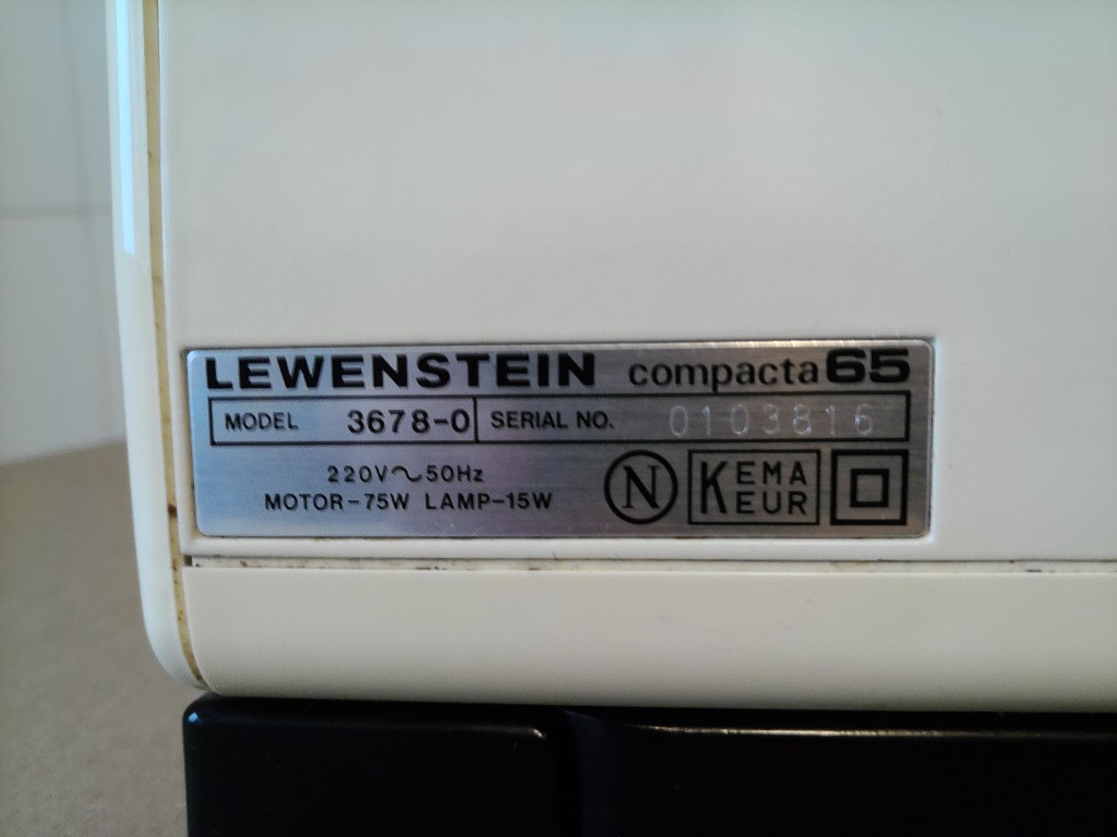 Vintage naaimachine Lewenstein Compacta 65 - Afbeelding 13